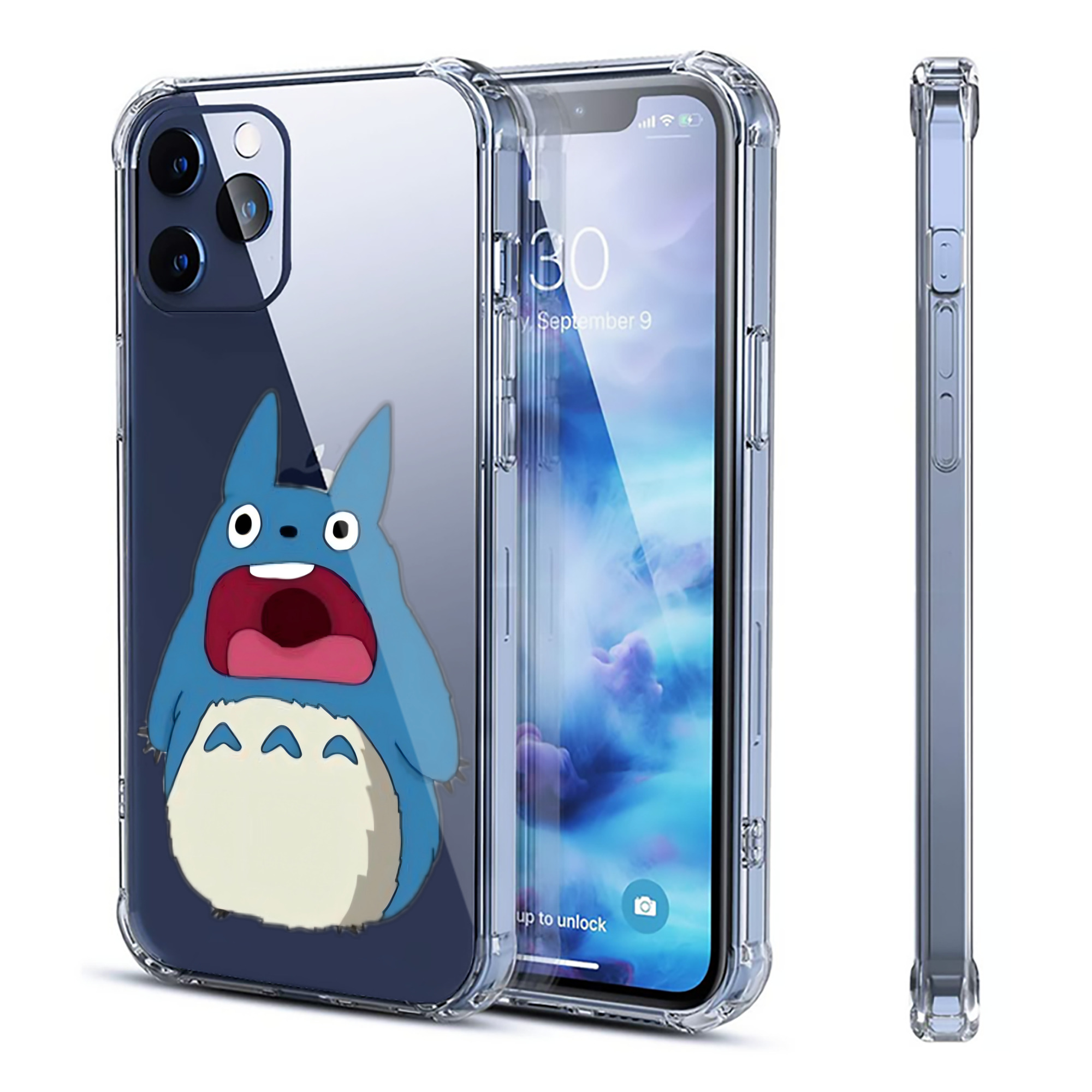 （画像用） となりのトトロ 草壁メイ 草壁サツキ My Neighbor Totoro Satsuki Kusakabe Mei Kusakabe 【iPhone 12シリーズ対応】透明スマホケース（クリアソフトケース）